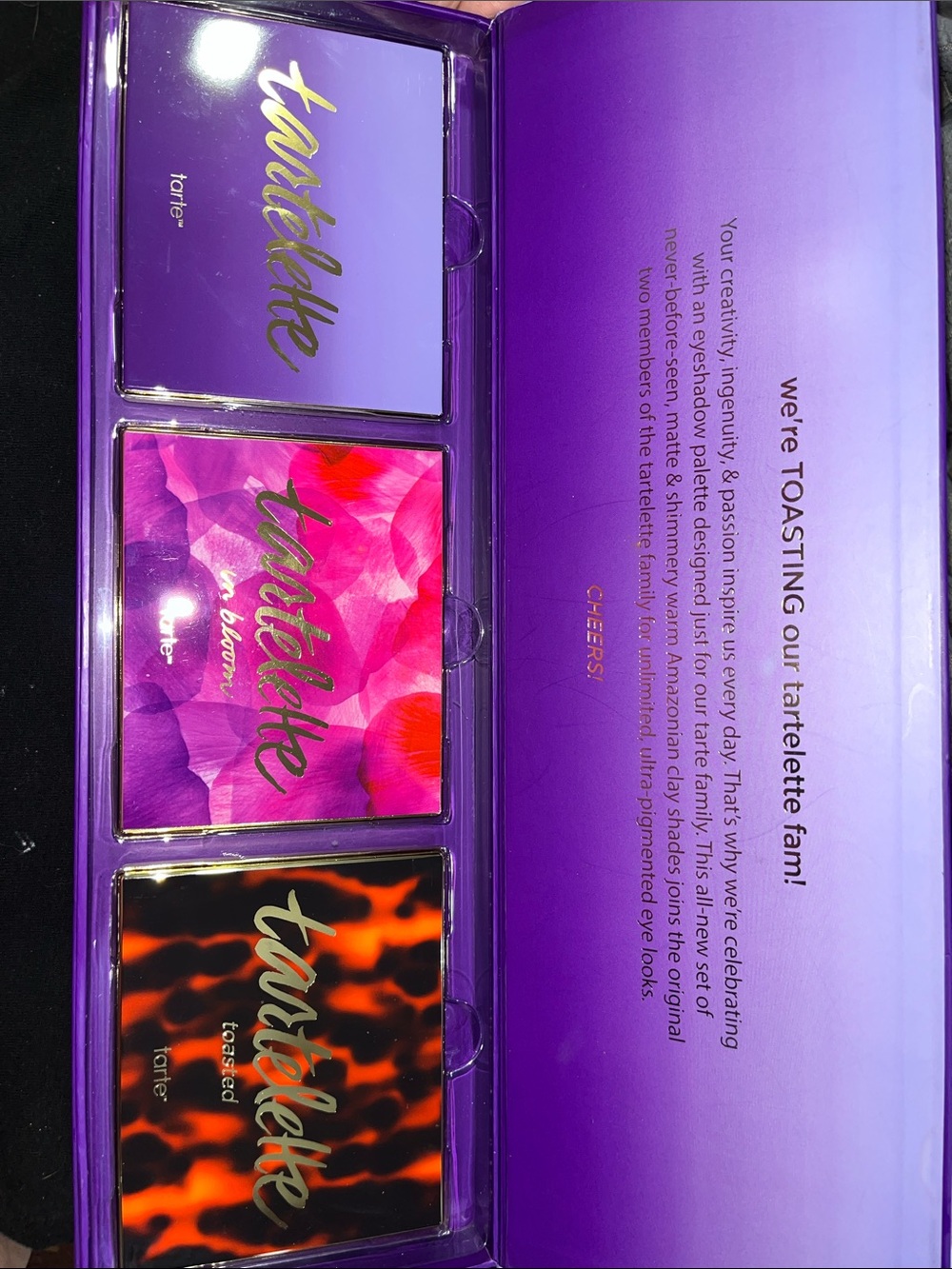 💕NEW TARTE TARTELETTE 3- PALETTE SET💕